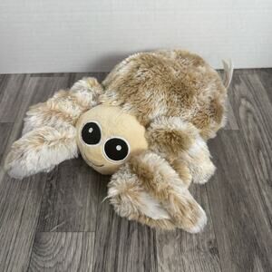 Warm Pals Spider Plush Microwave Stuffed Animal Heat Pad 11” Tan Brown Toy
